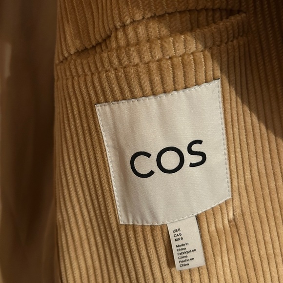 COS Beige Corduroy Trench Coat - Women’s Jackets & Coats - Picture 7 of 9
